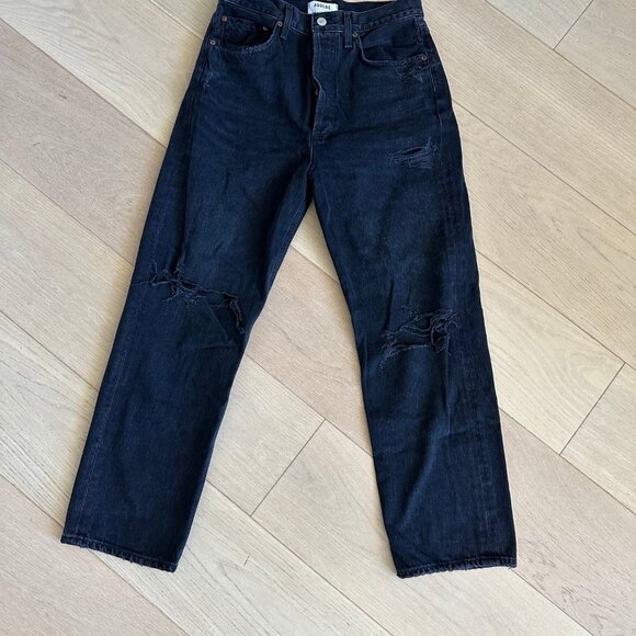 Agolde 90's Crop Jean in Bauhaus - Picture 2 of 6